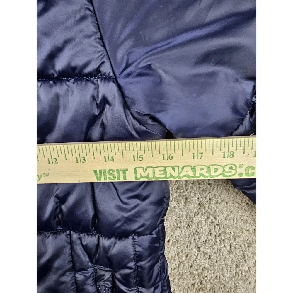 Oshkosh B'gosh Navy Blue Quilted Stylish‎ Puffer Long Jacket Size 12